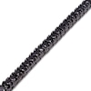 Thumbnail Image 2 of Men's Black Diamond Tennis Bracelet 11 ct tw Round Sterling Silver