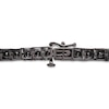 Thumbnail Image 3 of Men's Black Diamond Tennis Bracelet 11 ct tw Round Sterling Silver