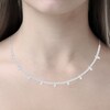 Thumbnail Image 2 of Diamond Necklace 3 ct tw Round 14K White Gold 19"