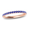 Thumbnail Image 1 of Juliette Maison Natural Blue Sapphire Eternity Ring 10K Rose Gold