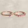 Thumbnail Image 4 of Juliette Maison Natural Blue Sapphire & Natural Emerald Ring 10K Yellow Gold