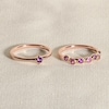 Thumbnail Image 4 of Juliette Maison Natural Garnet Starburst Ring 10K Rose Gold