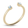 Thumbnail Image 2 of Juliette Maison Natural Aquamarine Cuff Ring 10K Yellow Gold