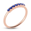 Thumbnail Image 2 of Juliette Maison Natural Blue Sapphire Half Eternity Ring 10K Rose Gold