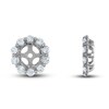 Thumbnail Image 2 of Diamond Halo Stud Earring Jackets 1/2 ct tw Round 14K White Gold (Jacket Only)