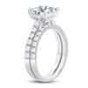 Thumbnail Image 2 of Lab-Grown Diamond Bridal Set 3 ct tw Princess/Round 14K White Gold