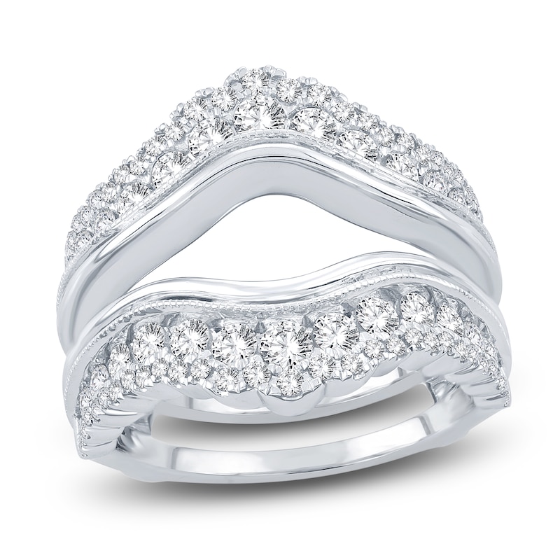 Main Image 1 of Lab-Grown Diamond Enhancer Band 1-1/4 ct tw Round 14K White Gold