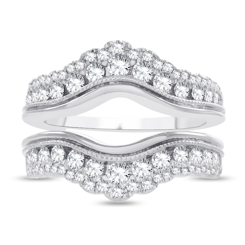 Main Image 3 of Lab-Grown Diamond Enhancer Band 1-1/4 ct tw Round 14K White Gold