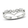 Thumbnail Image 1 of Diamond Milgrain Wedding Band 1/10 ct tw Round 14K White Gold