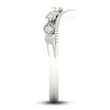 Thumbnail Image 3 of Diamond Milgrain Wedding Band 1/10 ct tw Round 14K White Gold
