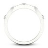 Thumbnail Image 4 of Diamond Milgrain Wedding Band 1/10 ct tw Round 14K White Gold