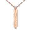 Thumbnail Image 1 of Engravable Pendant Necklace 14K Rose Gold 18"