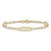 Thumbnail Image 3 of High-Polish Oval Link Bracelet 14K Yellow Gold 7"
