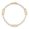 Thumbnail Image 4 of High-Polish Oval Link Bracelet 14K Yellow Gold 7"