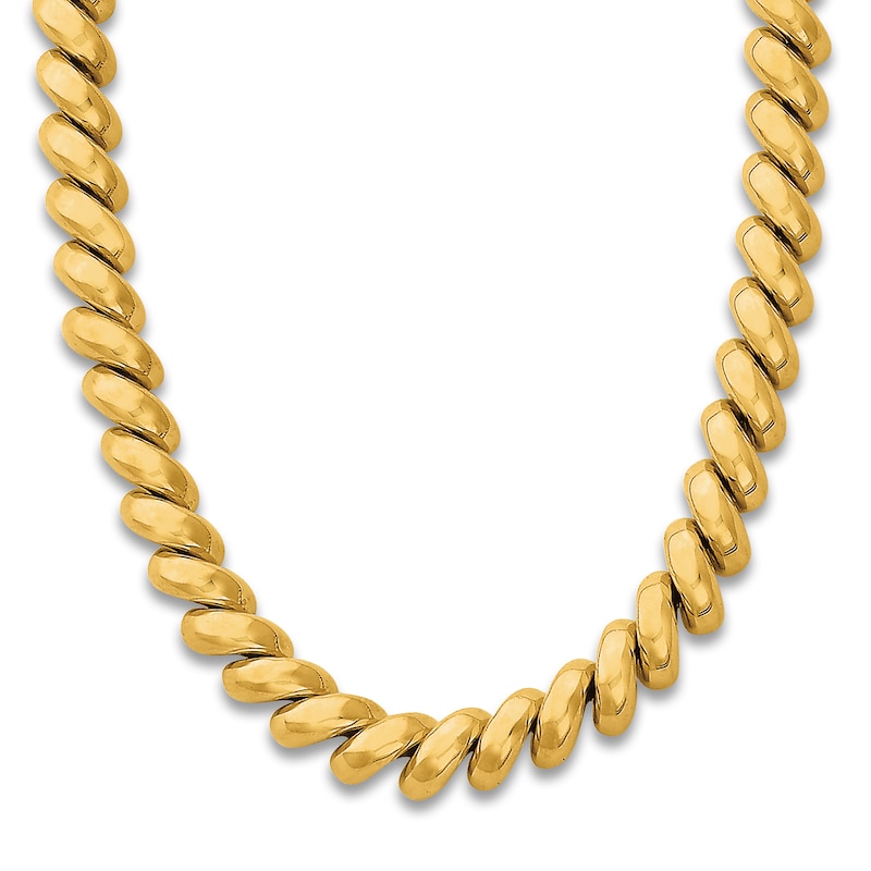 Main Image 1 of San Marco Chain Necklace 14K Yellow Gold 16"