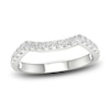Thumbnail Image 1 of Diamond Contour Wedding Band 1/3 ct tw Round 14K White Gold