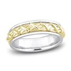 Thumbnail Image 1 of Y-Knot Men's Wedding Band 14K Two-Tone Gold 6.5mm