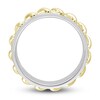 Thumbnail Image 3 of Y-Knot Men's Wedding Band 14K Two-Tone Gold 6.5mm