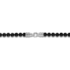 Thumbnail Image 3 of 1933 by Esquire Men's Natural Black Spinel Necklace Sterling Silver 24"