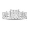 Thumbnail Image 3 of Diamond Bridal Set 1-1/2 ct tw Princess/Baguette/ Round 14K White Gold