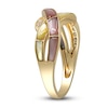 Thumbnail Image 2 of Natural Mother-of-Pearl Ring 1/5 ct tw Round 14K Yellow Gold