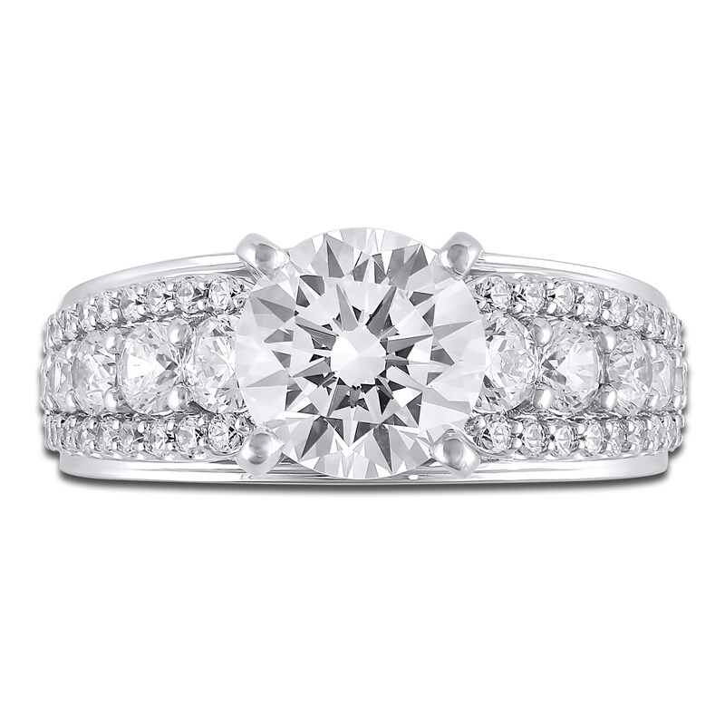 Main Image 3 of Diamond Engagement Ring 3-1/5 ct tw Round Platinum