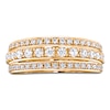 Thumbnail Image 3 of Diamond Triple Row Anniversary Band 3/4 ct tw Round 14K Yellow Gold