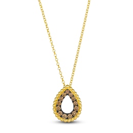 Le Vian Dolce D'Oro Chocolate Diamond Pendant Necklace 3/4 ct tw 14K Honey Gold 19&quot;