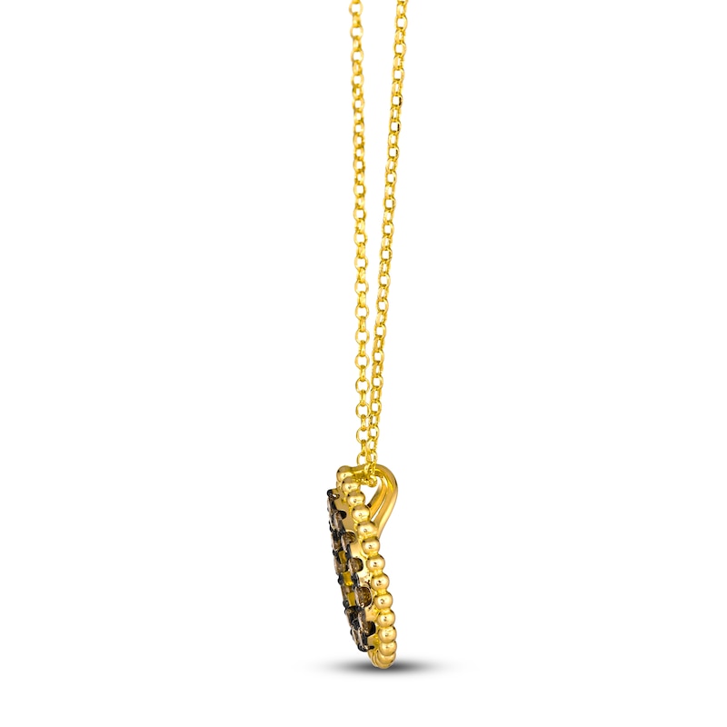 Le Vian Dolce D'Oro Chocolate Diamond Pendant Necklace 3/4 ct tw 14K Honey Gold 19"