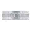 Thumbnail Image 3 of Men's Box-Patterned Wedding Band 14K White Gold 7mm