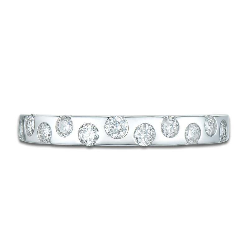 Main Image 3 of Diamond Bezel Anniversary Band 3/8 ct tw 14K White Gold