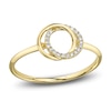 Thumbnail Image 1 of Shy Creation Diamond Overlapping Circles Ring 1/20 ct tw 14K Yellow Gold SC55027233