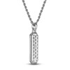 Thumbnail Image 3 of 1933 by Esquire Men's Natural Malachite & Green Onyx Necklace Sterling Silver 22"