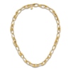 Thumbnail Image 3 of Blue Nile X Jared Tapered Oval Link Necklace 14K Yellow Gold 18"