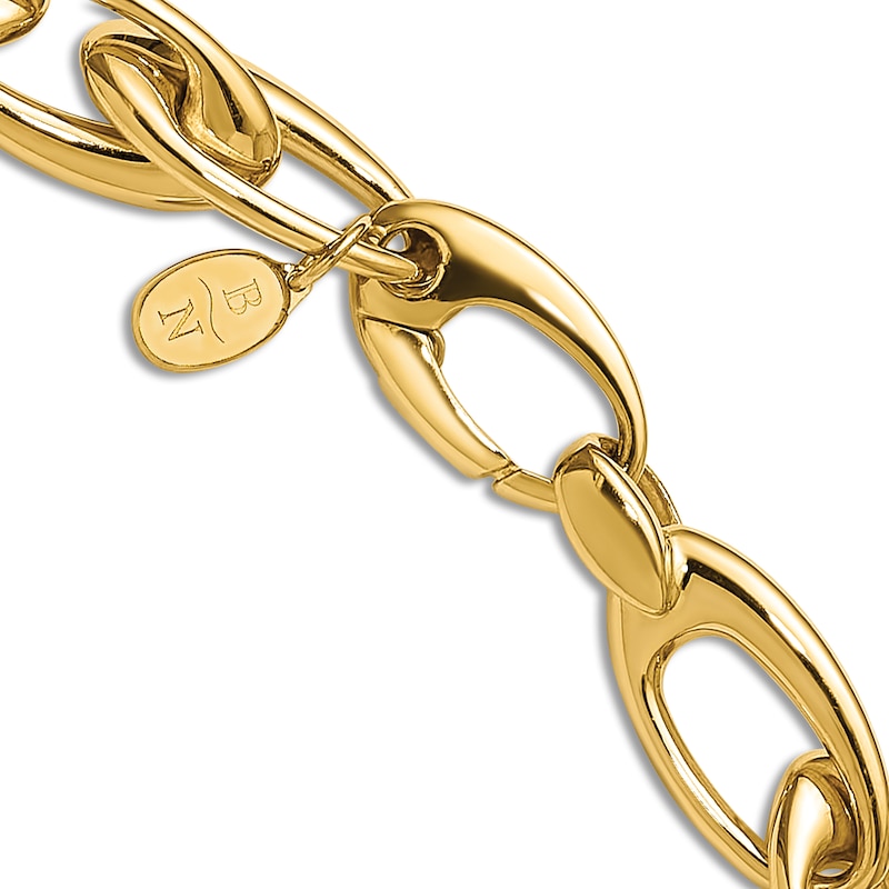 Main Image 6 of Blue Nile X Jared Tapered Oval Link Necklace 14K Yellow Gold 18"