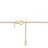 Thumbnail Image 4 of Italia D'Oro Satin-Finish Flower Necklace 14K Yellow Gold 18"