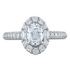 Thumbnail Image 3 of Vera Wang VOW Oval-Cut Diamond Halo Engagement Ring 1-1/2 ct tw 14K White Gold
