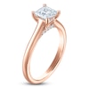 Thumbnail Image 2 of Princess-Cut Lab-Grown Diamond Solitaire Plus Engagement Ring 1 ct tw 18K Rose Gold (VS2/F)