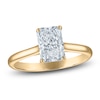 Thumbnail Image 1 of Radiant-Cut Lab-Grown Diamond Solitaire Plus Engagement Ring 1-5/8 ct tw 18K Yellow Gold (VS2/F)