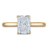 Thumbnail Image 3 of Radiant-Cut Lab-Grown Diamond Solitaire Plus Engagement Ring 1-5/8 ct tw 18K Yellow Gold (VS2/F)