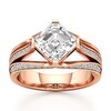 Thumbnail Image 1 of J'Lure Lab-Grown Diamond Square-Emerald Step-Cut Engagement Ring 3-1/2 ct tw 18K Rose Gold