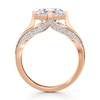 Thumbnail Image 2 of J'Lure Lab-Grown Diamond Square-Emerald Step-Cut Engagement Ring 3-1/2 ct tw 18K Rose Gold