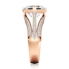 Thumbnail Image 3 of J'Lure Lab-Grown Diamond Square-Emerald Step-Cut Engagement Ring 3-1/2 ct tw 18K Rose Gold
