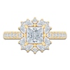 Thumbnail Image 3 of Pnina Tornai Princess-Cut Lab-Created Diamond Halo Engagement Ring 1-3/4 ct tw 14K Yellow Gold