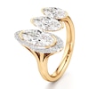 Thumbnail Image 4 of J'Lure Moval Old-Cut Lab-Grown Diamond Engagement Ring 2-1/4 ct tw 18K Yellow Gold