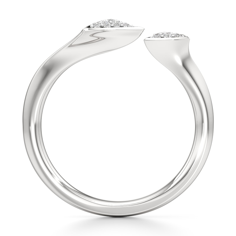 Main Image 2 of J'Lure Lab-Grown Diamond Wedding Band 1/10 ct tw 18K White Gold