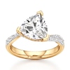 Thumbnail Image 1 of J'Lure Trillion Curved Brilliant-Cut Lab-Grown Diamond Bypass Engagement Ring 3-1/2 ct tw 18K Yellow Gold