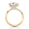 Thumbnail Image 2 of J'Lure Trillion Curved Brilliant-Cut Lab-Grown Diamond Bypass Engagement Ring 3-1/2 ct tw 18K Yellow Gold
