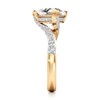 Thumbnail Image 3 of J'Lure Trillion Curved Brilliant-Cut Lab-Grown Diamond Bypass Engagement Ring 3-1/2 ct tw 18K Yellow Gold
