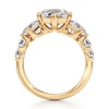 Thumbnail Image 2 of J'Lure Hexagon Step-Cut Lab-Grown Diamond Engagement Ring 4-3/4 ct tw 18K Yellow Gold